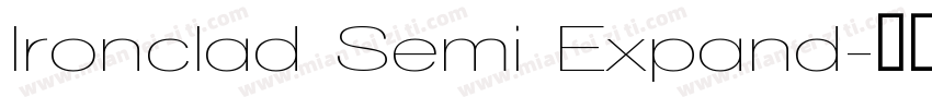 Ironclad Semi Expand字体转换